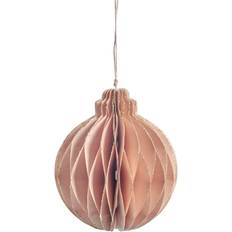 Rose Décorations Lene Bjerre Suspension de Noël Pappia 12 cm Rose, Rond Décoration