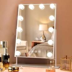 Hansong Hollywood vanity mirror with lights 12 dimmable led bulbs lighted makeup