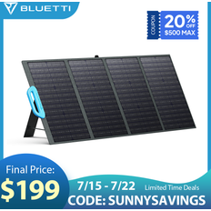 Bluetti Solar Panels Bluetti pv120 120w solar panel foldable solar power monocrystalline etfe camping 21 × 65 in