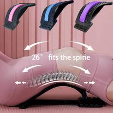 Pink Yoga Equipment Shein pc YogaPilates Lumbar Support Stretching Board PPNBR Massage Back Reliever With Magnets Fitness Exercise Back Opener