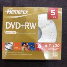 Memorex Dvd Rw Discs, 4.7Gb, 5/Pack