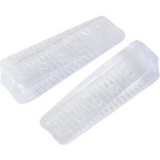 Transparent Door Stops Uxcell office door securely rubber skipproof wedge doorstop clear 2pcs