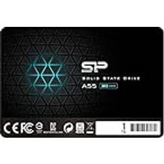 Silicon Power 1TB SSD 3D NAND A55 SLC Cache Performance Boost SATA III 2.5 7mm (0.28) Disque Dur Interne