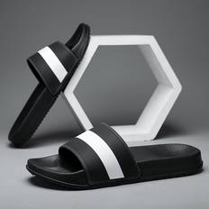 Men Slides Shein Men Two Tone Slides Open Toe Slides For Daily