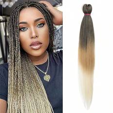 Black Hair Wefts Shein Pre Stretched Braiding Hair EZ Braids Natural Black