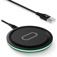 Chronus 15W Wireless Charger Fast Charging Pad Compatible Samsung Galaxy S24 S23 S22 S21 S20 Ultra 5G FE S10 S9 S8 S7 S6, Note 20 10 9 8, Z
