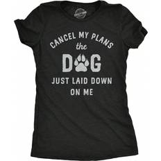 Transparent T-shirts Shein Womens Funny T Shirts Cancel My Plans The Dog Just Laid Down On Me Graphic Tee