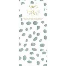Silver Gift Wrapping Papers Caspari Spots silver on white christmas tissue wrapping paper 4 sheets 50x75cm