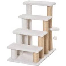 Pets Pawhut Pet Stair with 4-step Climb Ladder, Scratching