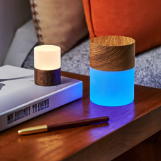 Gingko natural wood large rgb Table Lamp