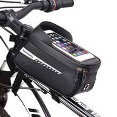 Shein Waterproof Bicycle Front Frame Bag With Touch Sun Visor, Bike Storage And Phone Holder For Mountain Bikes
