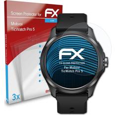 atFoliX 3x Screen Protector Ticwatch Pro 5