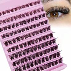 Cosmetics Shein Pcs Lash Clusters DIY Eyelash Extensions Natural Wispy Clusters Lashes mm D Curling Individual False Eyelashes DIY At Home Wispy Fluffy Reusable Lash