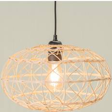 Lighting ValueLights Large easy fit rattan Pendant Lamp