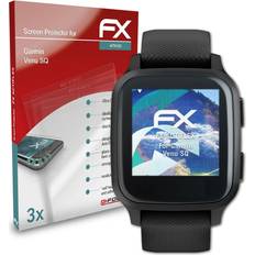 atFoliX 3x für garmin venu sq schutzfolie klar&flexibel displayschutzfolie Transparent