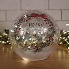 Beige Decorations Samuel Alexander Battery Operated Warm Crackle Ball Decoration