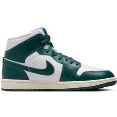 Jordan sko kvinder NIKE Air Jordan 1 Mid W - White/Sail/Oxidised Green