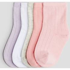 H&M Socks H&M 5-pack Knit Socks Pink 1-2.5