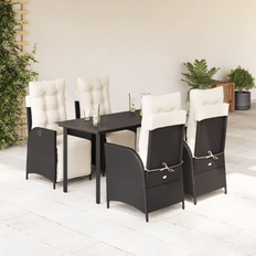 Rectangle Patio Dining Sets vidaXL 5 Cushions Patio Dining Set