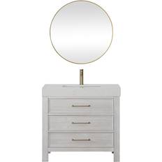 Oak Vanity Units for Single Basins Vinnova Leon (703836-WW-LW)