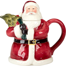 Dishwasher Safe Teapots Certified International Santa's Secret 3-D Santa Teapot