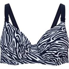 Dame - Polyamid Bikinioverdeler Wiki Milano Bikini Top - Blue Patterned