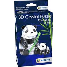 3D Crystal Puzzle Panda Pair 51 Pieces