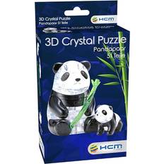 Hcm-Kinzel 3D Crystal Puzzle Panda Pair 51 Pieces