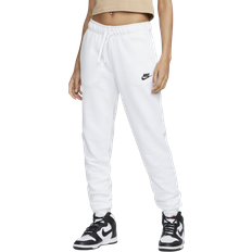 Nike Sportswear Club Fleece Women's Mid Rise Joggers - White/Black