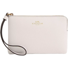 Coach Corner Zip Wristlet - Gold/Chalk