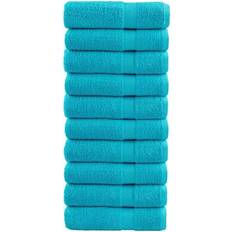 vidaXL Premium Sauna Serviette de bain Turquoise (100x50cm)