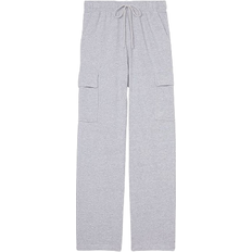 Cargo Trousers - Fleece PINK Ivy Fleece Straight Leg Cargo Sweatpants - Medium Heather Grey