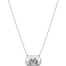 Gemini smycken Maanesten Zodiac Gemini Necklace - Silver