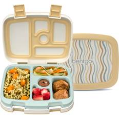 Bentgo Kids 5-Compartment Leak-Proof Bento-Style Lunch Box Whimsy & Wonder Collection Ideal for Ages 3-7, Drop-Proof & Durable, Dishwasher Safe, & Made with BPA-Free Materials Wavy