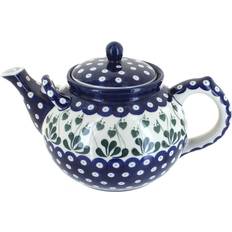 Freezer Safe Teapots Blue Rose Pottery Polish 444 Ceramika Teapot