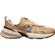 Brown - Women Running Shoes Nike V2K Run W - Sesame/Light Orewood Brown/Black/Chrome