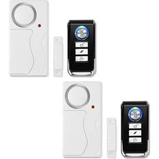 Security 2 Set 2 Alarm Multi-function Anti-Theft Control Burglar Alert Door Alarms Emergency Magnetic Sensor Chime