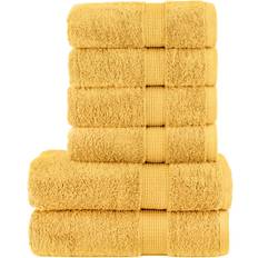 vidaXL Solund Handduk Guld (140x70cm)
