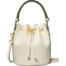 Natural Bags Tory Burch Mini T Monogram Debossed Bucket Bag