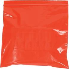 Bubble Wrap Box Partners Global Industrial Reclosable Poly Bags, 2"W x 3"L, 2 Mil, Red, 1000/Pack