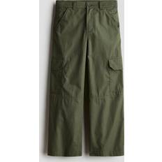 H&M Children's Clothing H&M Girls Green Wide cargo trousers 10-11Y