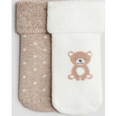 Babies Underwear H&M Baby Brown 2-pack terry socks