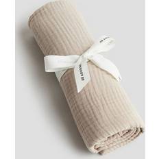 H&M Baby Cotton muslin comfort blanket Brown size: 90x90