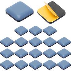 20 Pcs Furniture Sliders Square Self Adhesive Tiles, 25mm Chair Leg Glides, Heavy Furniture Glides for Pad Carpet Floor Easy Move