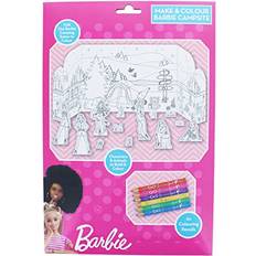 Barbie Barbie A4 Make & Colour Barbie Camping set