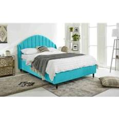 Beds & Mattresses Eleganza Elysium Teal Plush Velvet
