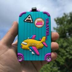 Adresslappar Shein Blue Creative Fashion Silicone Luggage Tag Simple