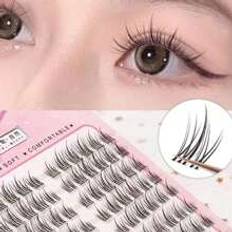 Makeup Shein 120pcs Individual Eyelashes, Sunflower Style False Eyelashes, Cartoon Style, Reusable And Can Amplify Eyes