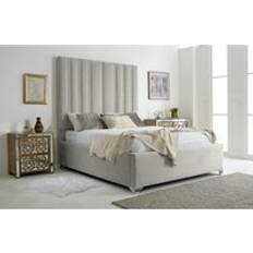 Beds & Mattresses Eleganza Wilburn Silver Plush Velvet