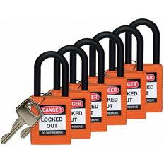 Security Brady Brady Lockout Padlock KD Orange 1-3/4 123355